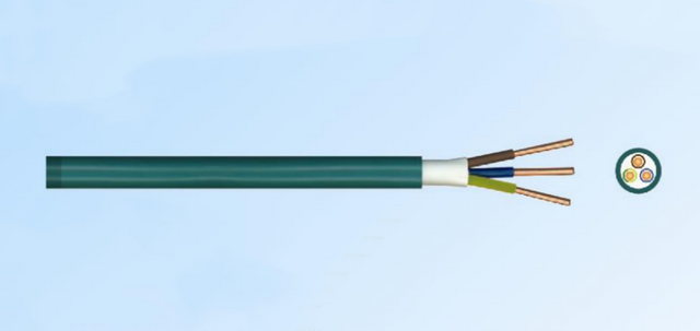 Cavo isolato XLPE con conduttore di rame alogeno N2XH per installazioni elettriche ecologiche