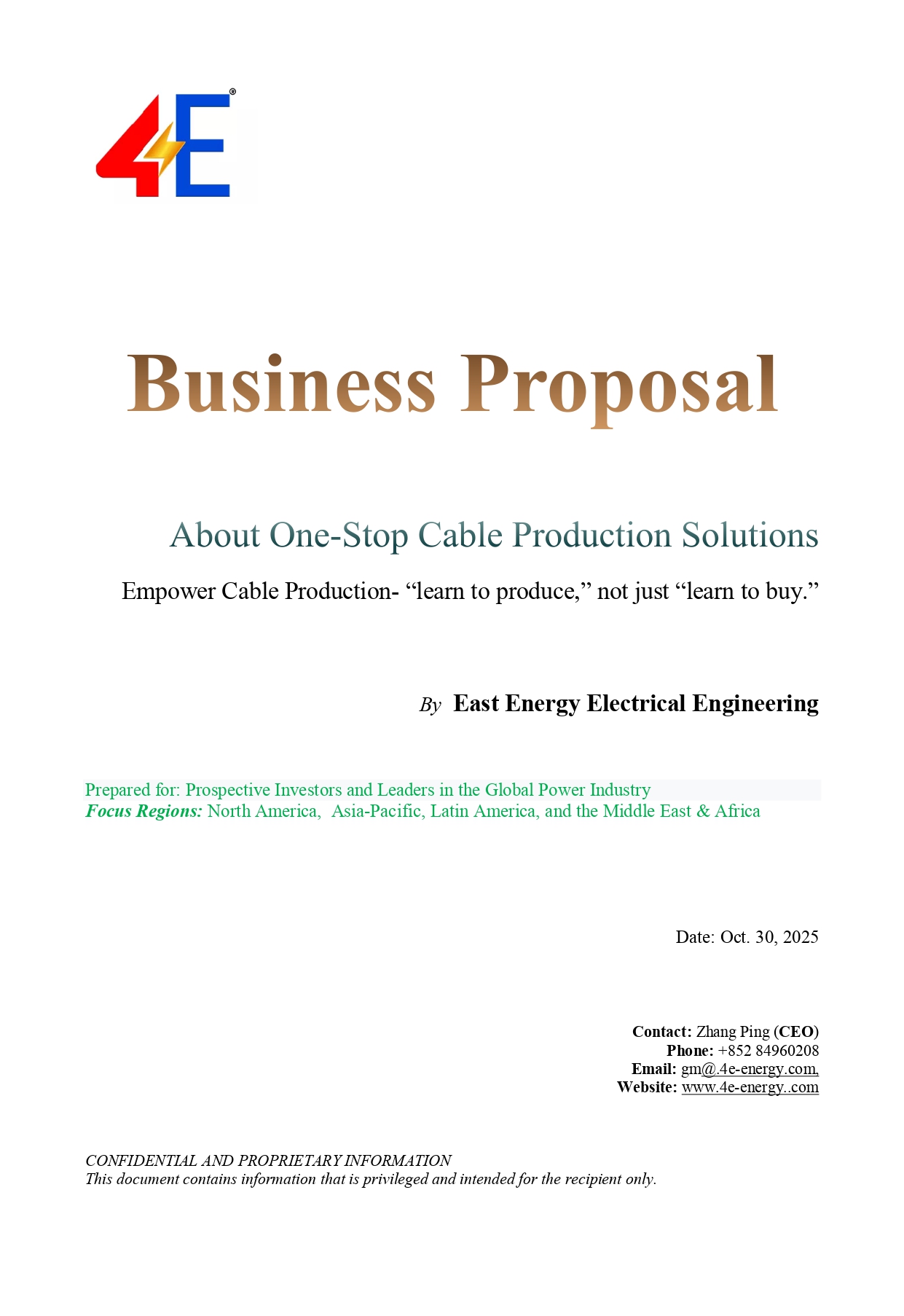 Business Proposal Proposta commerciale